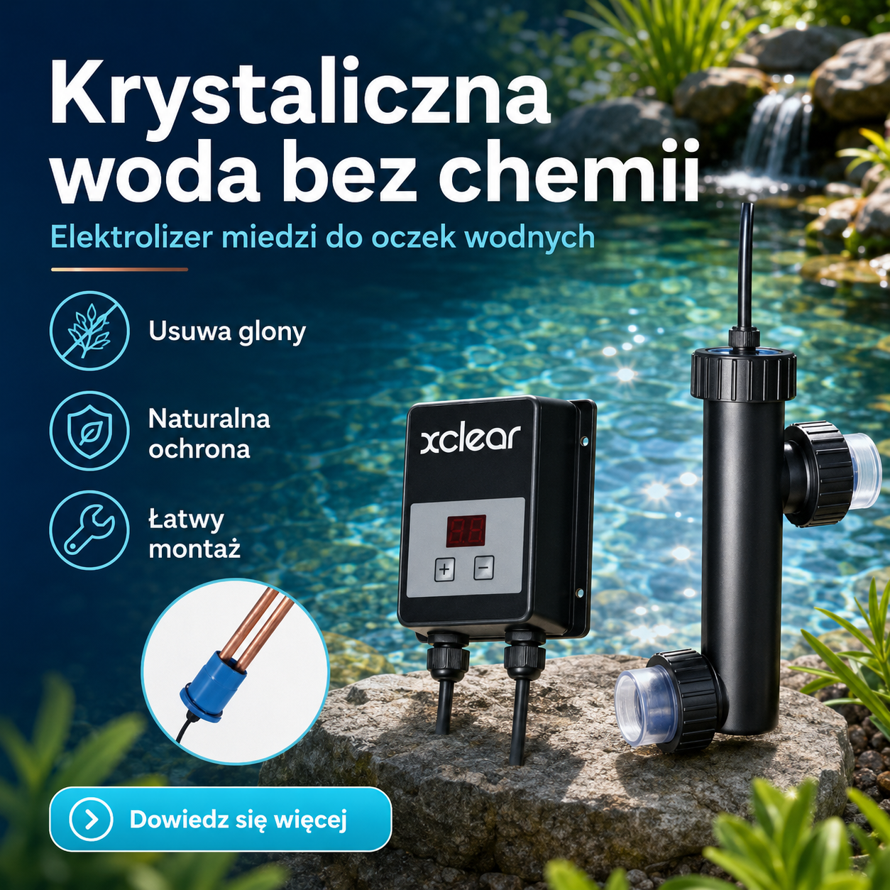 miedz do usuwania glonów miedz